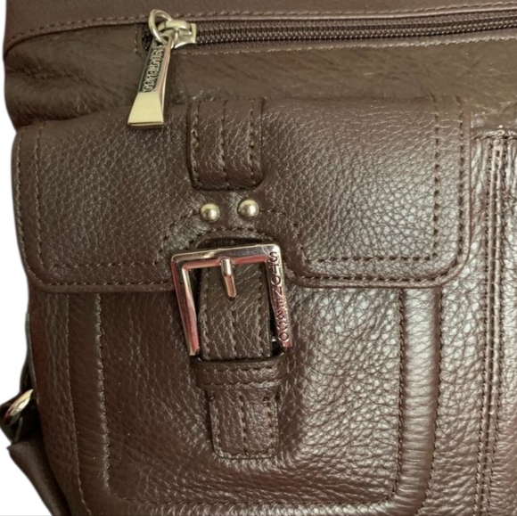 Stone & Co. Leather Shoulder Bag w/Front Pouches - Picture 8 of 10